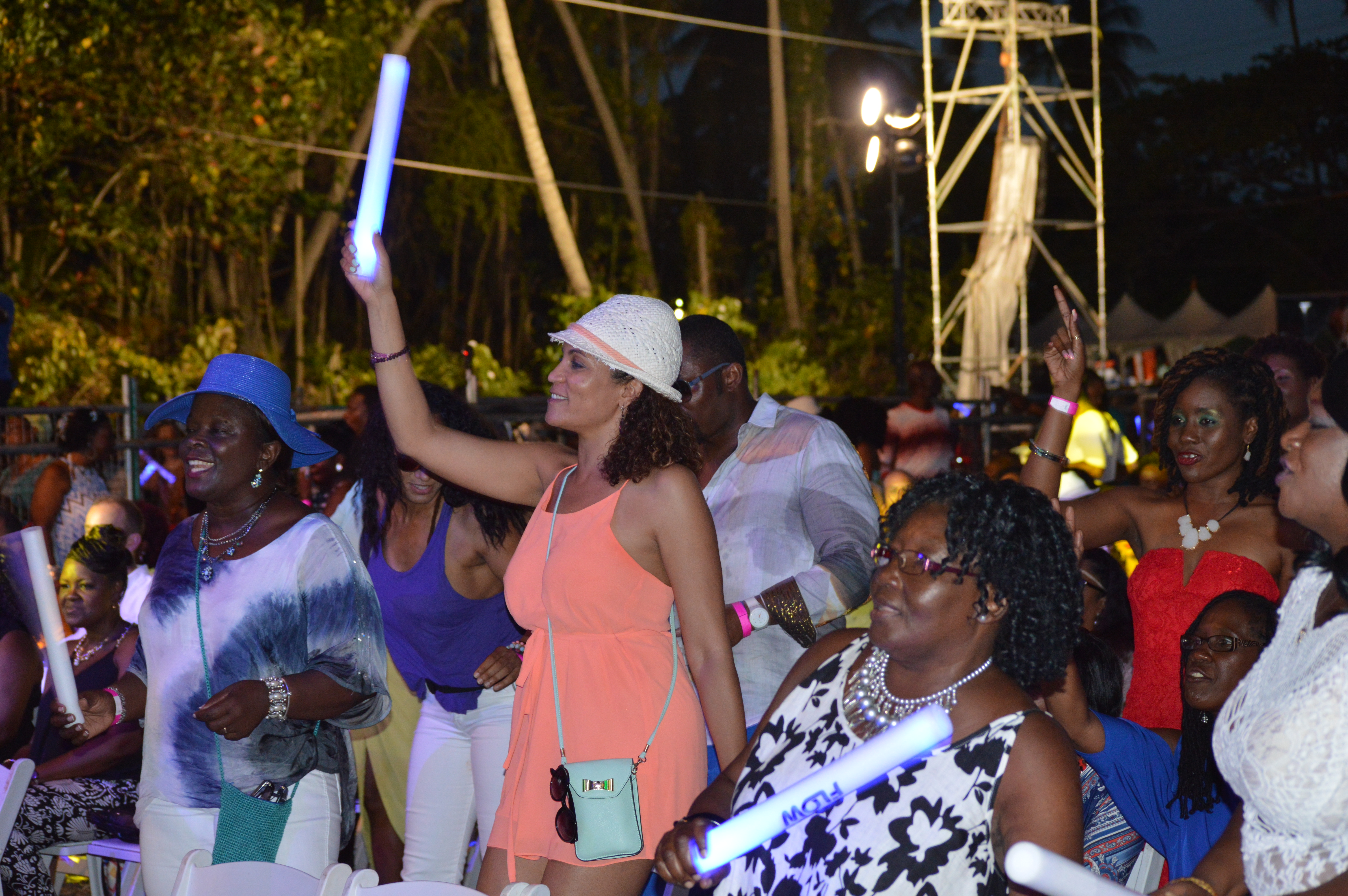 Patrons enjoying a concert in Trinidad
