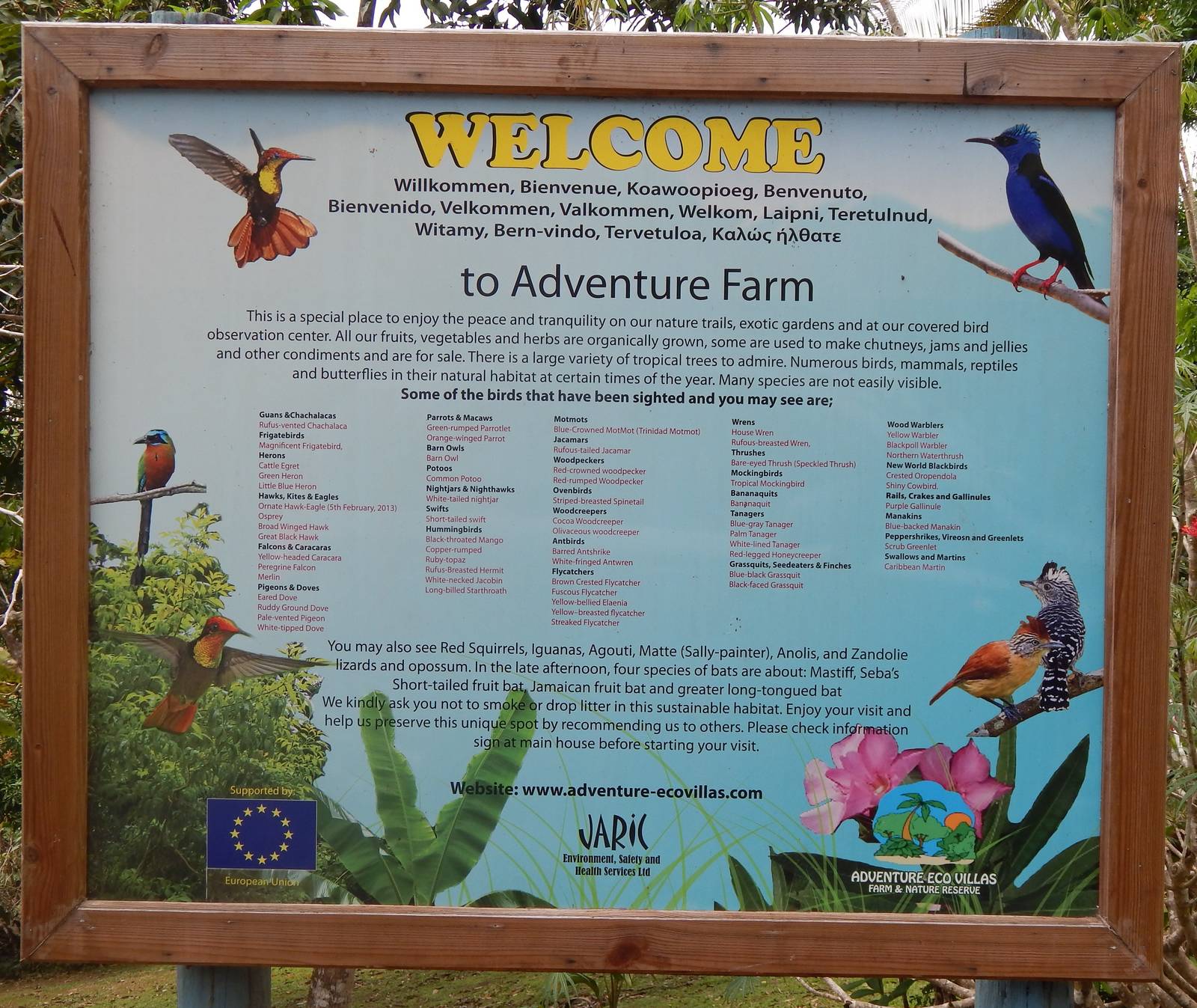 Adventure Farm and Nature Reserve Destination Trinidad and Tobago