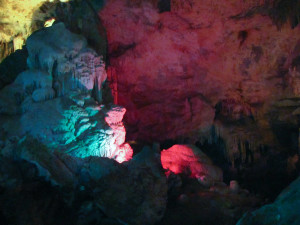 Stalacmite in Gasparee Caves, Trinidad