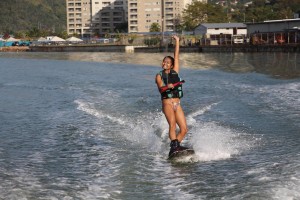 Wakeboarding in the Gulf of Paria, Trinidad