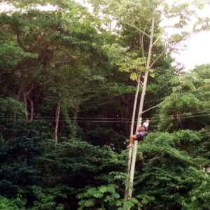 Ziplining in Tucker Valley, Chaguaramas, Trinidad